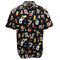 100% Cotton Adults Hawaiian Beach Shirt Summer Casual Tee Tops - Black Jack