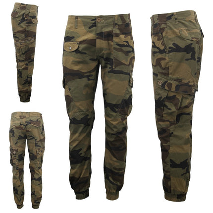 mens-heavy-duty-cotton-drill-8-pockets-tactical-work-cargo-pants-w-elastic-hem