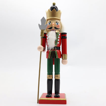 30cm 12" Christmas Wooden Nutcracker Soldier Puppet Guard Statue Xmas Ornament - Zmart Australia