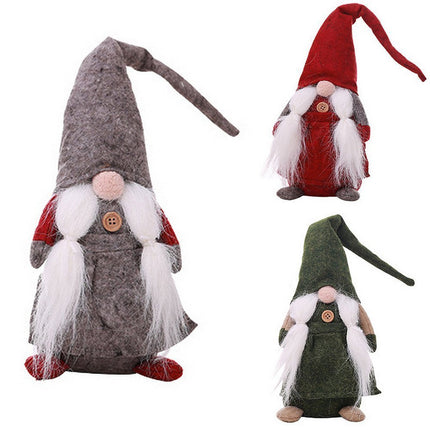 3PCS Christmas Santa Faceless Doll Plush Ornament Xmas Home Party Decor Kids Toy - Zmart Australia