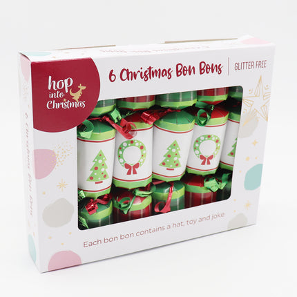 6 Pack Christmas Bon Bon Set Xmas Holly Berries Luxury Premium Crackers Gift Toy