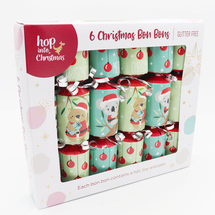 6 Pack Christmas Bon Bon Set Xmas Holly Berries Luxury Premium Crackers Gift Toy