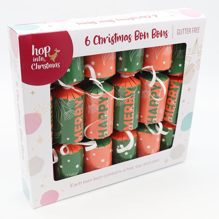 6 Pack Christmas Bon Bon Set Xmas Holly Berries Luxury Premium Crackers Gift Toy