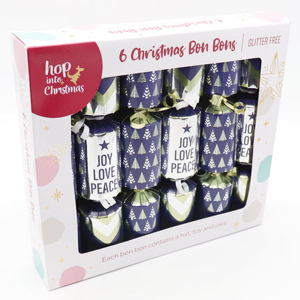 6 Pack Christmas Bon Bon Set Xmas Holly Berries Luxury Premium Crackers Gift Toy