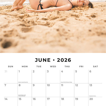 Bikini Babes 2026 Premium Square Wall Calendar