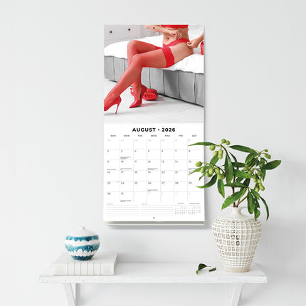 Erotic Lingerie 2026 Premium Square Wall Calendar