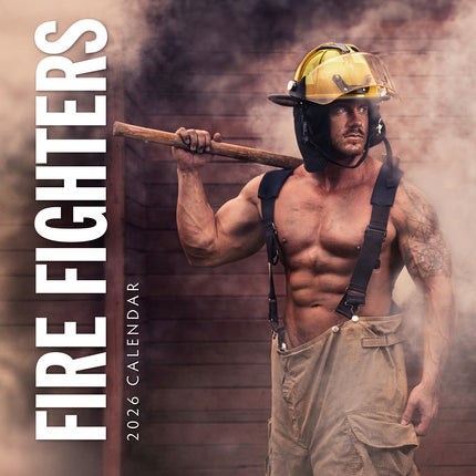 Fire Fighters 2026 Premium Square Wall Calendar