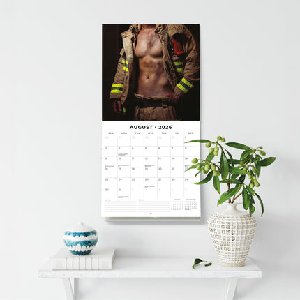 Fire Fighters 2026 Premium Square Wall Calendar