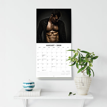 Hot Guys 2026 Premium Square Wall Calendar