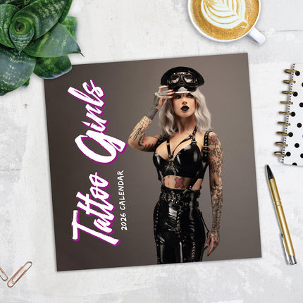 Tattoo Girls 2026 Premium Square Wall Calendar