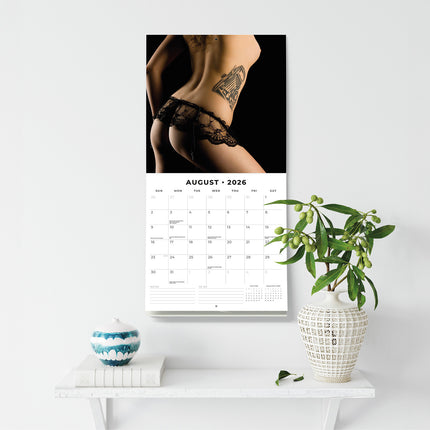 Tattoo Girls 2026 Premium Square Wall Calendar