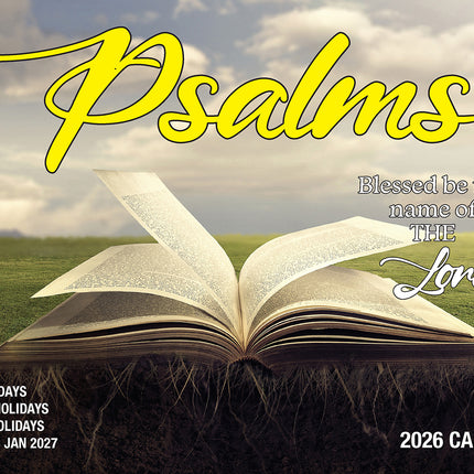 Psalms 2026 Rectangle Wall Calendar