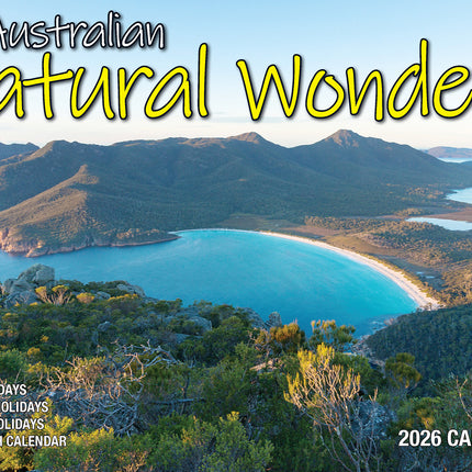 Australian Natural Wonders 2026 Rectangle Wall Calendar