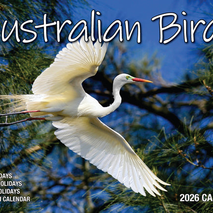 Australian Birds 2026 Rectangle Wall Calendar