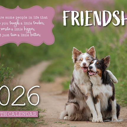 2026 Friendship Rectangle Wall Calendar