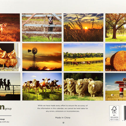 Country Living - 2026 Rectangle Wall Calendar 16 Months Hanging Planner Gift