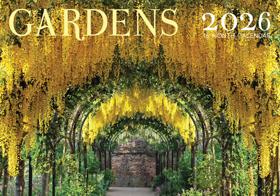 2026 Gardens Rectangle Wall Calendar