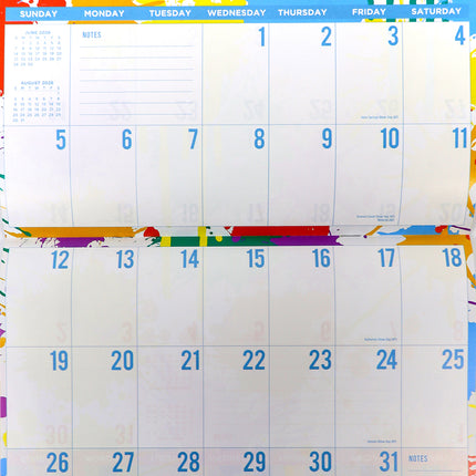 2026 The Planner Rectangle Wall Calendar 14 Months Hanging Planner New Year Gift