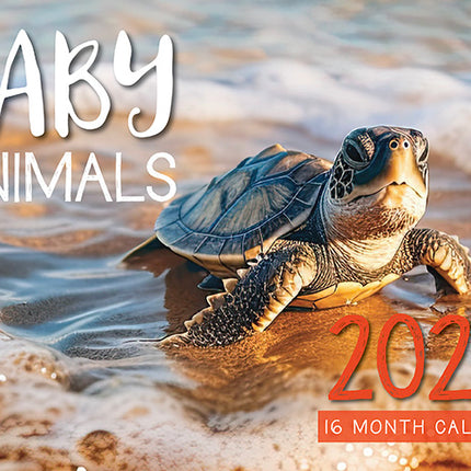 2026 Baby Animals Rectangle Wall Calendar