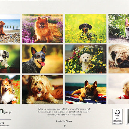 It's A Dog's Life - 2026 Rectangle Wall Calendar 16 Months Hanging Planner Gift