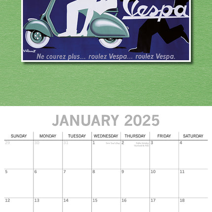 Classic Advertising - 2025 Square Wall Calendar Arts 16 Months Premium Planner