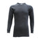 Mens Merino Wool Top Thermal Underwear Pajamas Shirt - Black