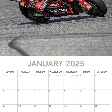 Super Bikes 2025 Square Wall Calendar 16 Months Christmas New Year Planner Gift