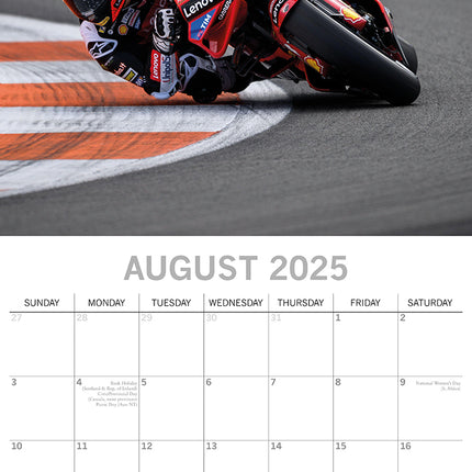 Super Bikes 2025 Square Wall Calendar 16 Months Christmas New Year Planner Gift