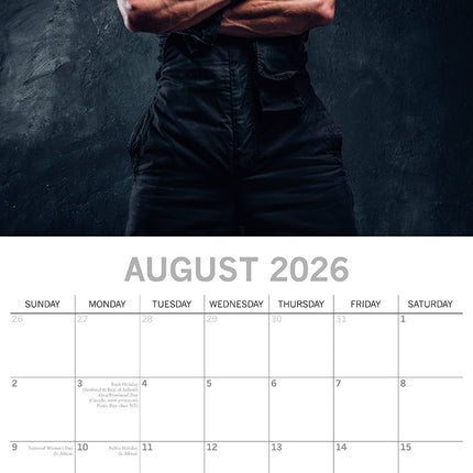 Firefighters - 2026 Square Wall Calendar 16 Months New Year Premium Planner Gift