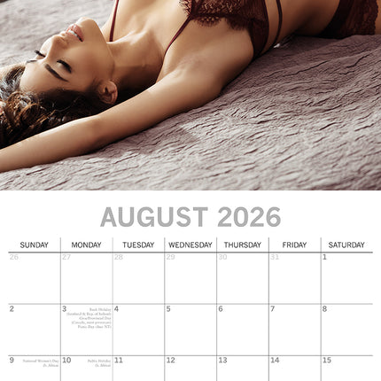 Lingerie - 2026 Square Wall Calendar 16 Months New Year Premium Planner Gift