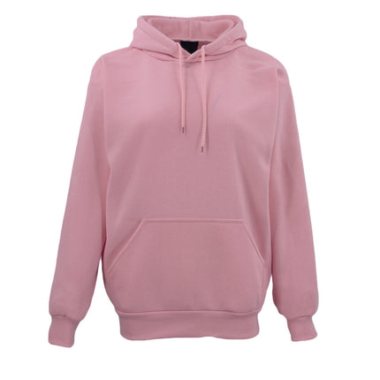 Adult Unisex Men's Basic Plain Hoodie Pullover Sweater Sweatshirt Jumper - Dusty Pink