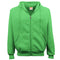 Unisex Zip Up Plain Hoodie - Fleece Lined Hooded Sweatshirt Jumper For Men - Green