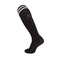 Black Mens Womens Sports Knee High Socks - Breathable Athletic Grip Socks for Soccer, Running, Gym