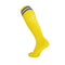 Yellow Socks with Blue Stripes - Breathable Sports Knee Highs for Football & Training