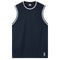 Adults Unisex Men's Plain Basketball Jersey Shirt Singlet Gym Sports Basic Tops - Navy
