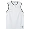 Adults Unisex Men's Plain Basketball Jersey Shirt Singlet Gym Sports Basic Tops - White