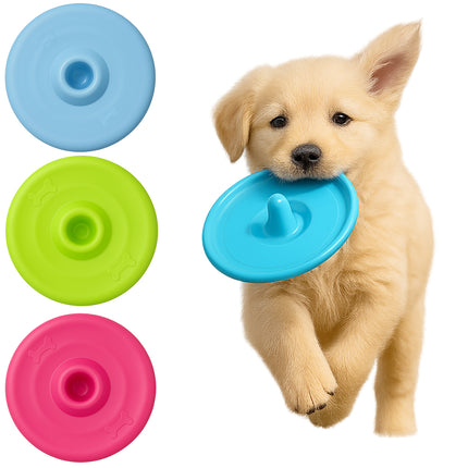Dog Puppy Frisbee Throwing Flying Disc Pet Fetch Floating Training Toy