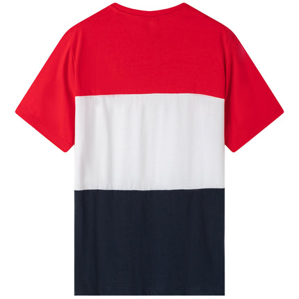 men's-adult-unisex-drop-shoulder-colorblock-t-shirt-top-cascual-plain-basic-tee