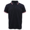 Men's Unisex Polo Shirts Basic Plain Breathable Tops Cotton Cascual Sport Shorts - Navy
