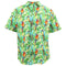 100% Cotton Adults Hawaiian Beach Shirt Casual Tee Tops - Frangipani Parrot