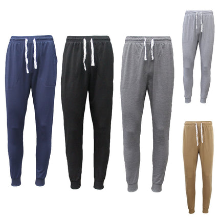 new-mens-slim-cuffed-hem-trousers-plain-track-sweat-pants-suit-gym-casual-sport