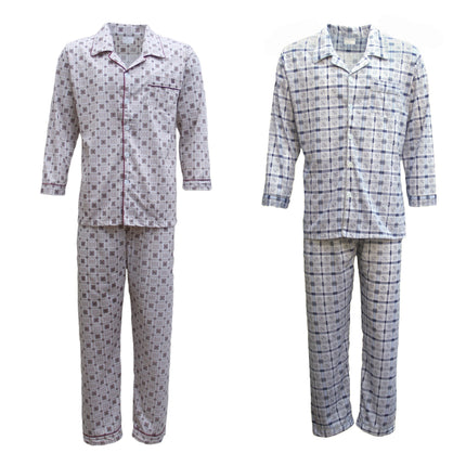 new-mens-cotton-pajamas-pyjamas-pjs-set-long-sleeve-shirt-tops-pants-sleepwear