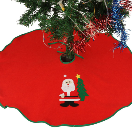 New 90cm 35" Christmas Tree Skirt Felt Floor Decorations Xmas Santa Snowman Gift - Zmart Australia