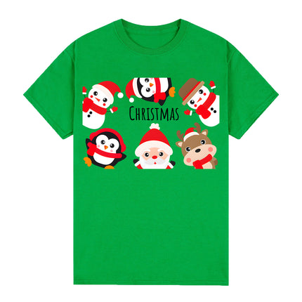 100% Cotton Christmas Adult Unisex T-shirt Mens Tee Top Santa Xmas Party Custume