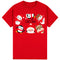 100% Cotton Christmas Adult Unisex T-shirt Mens Tee Top Santa Xmas Party Custume - Christmas Cheer Crew (Red)