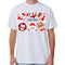 100% Cotton Christmas Adult Unisex T-shirt Mens Tee Top Santa Xmas Party Custume - Christmas Cheer Crew (White)