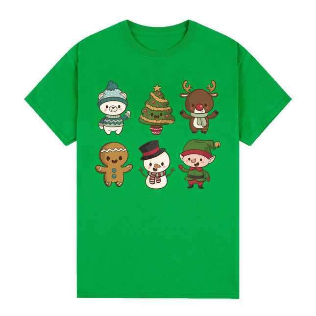 100% Cotton Christmas Adult Unisex T-shirt Mens Tee Top Santa Xmas Party Custume