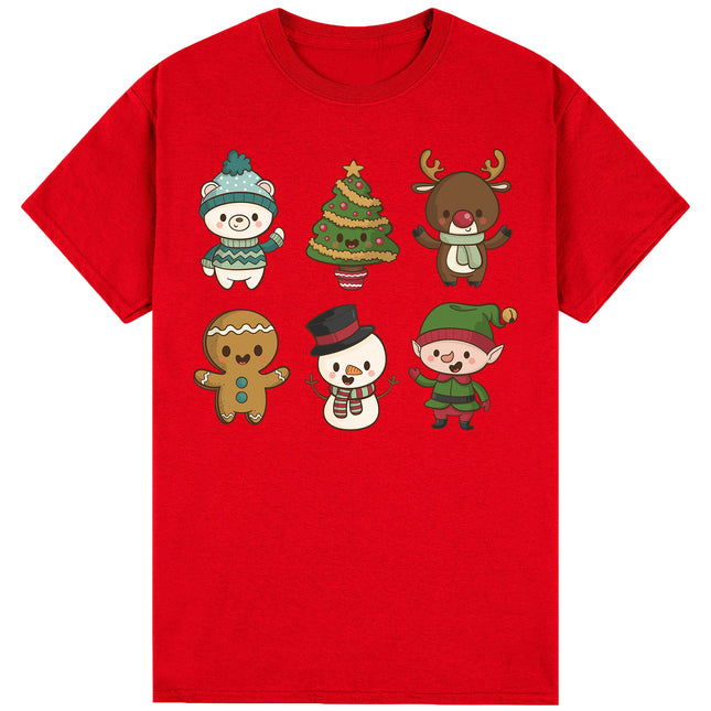 100% Cotton Christmas Adult Unisex T-shirt Mens Tee Top Santa Xmas Party Custume