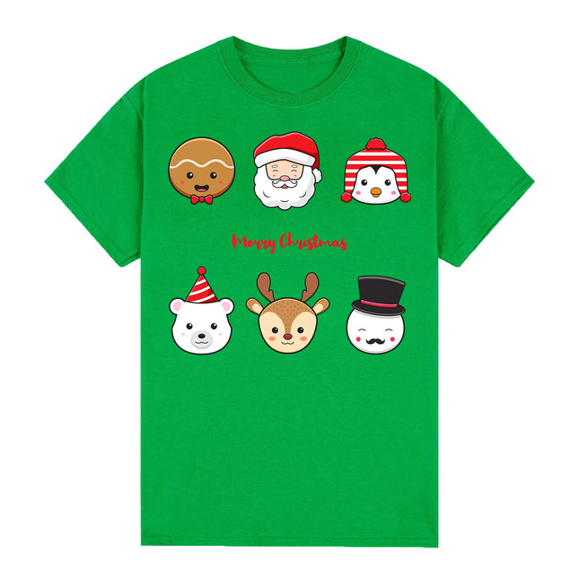 100% Cotton Christmas Adult Unisex T-shirt Mens Tee Top Santa Xmas Party Custume