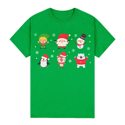 100% Cotton Christmas Adult Unisex T-shirt Mens Tee Top Santa Xmas Party Custume